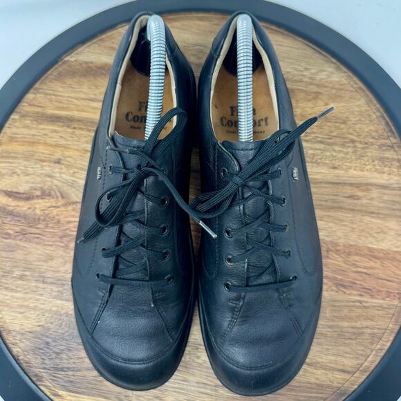 Finn Comfort Shoes Black Leather Hanoi Oxfords Women's Size EU 41/US 10-10.5 - Picture 5 of 11